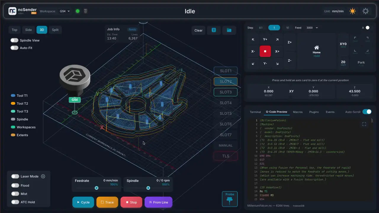 4th axis visualization